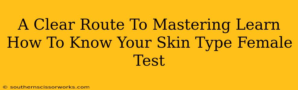 A Clear Route To Mastering Learn How To Know Your Skin Type Female Test